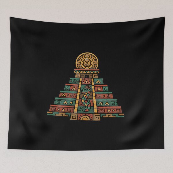 Item preview, Mayan Temple Pyramid Tribal Stone Carving designed and sold by AncientVibes.