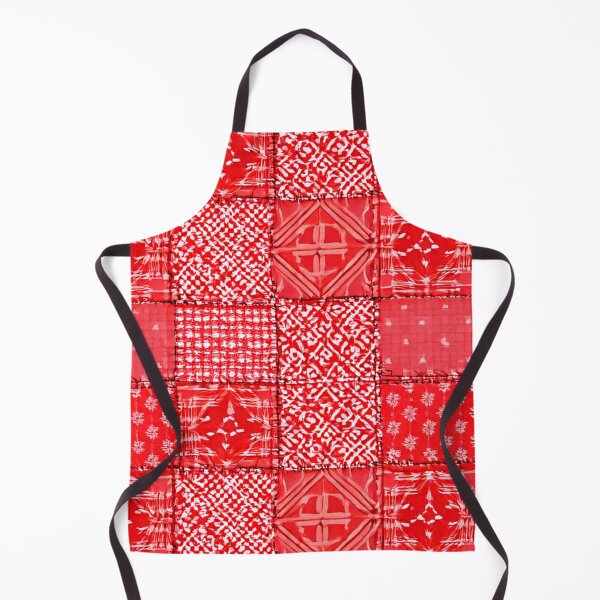 Aperçu de l'œuvre Patron de courtepointe patchwork rouge créée et vendue par SassyArtistry.