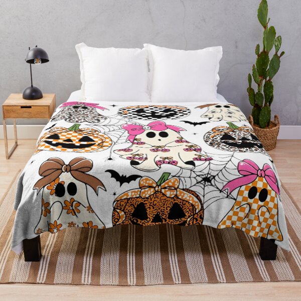 Item preview, Cute Ghosts and Pumpkins Halloween Shirt – Girly Spooky Graphic Tee designed and sold by jeoncoulter.