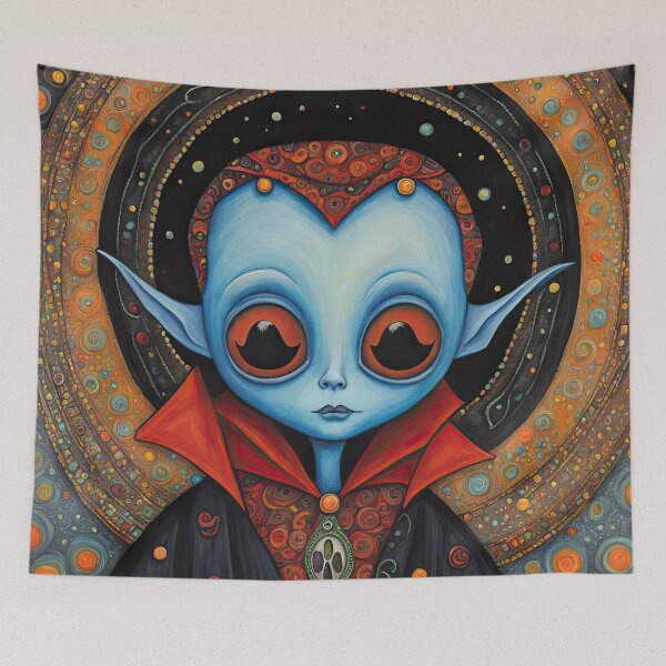 Item preview, Alien dressed as a Dracula for Halloween designed and sold by Colin Bentham.