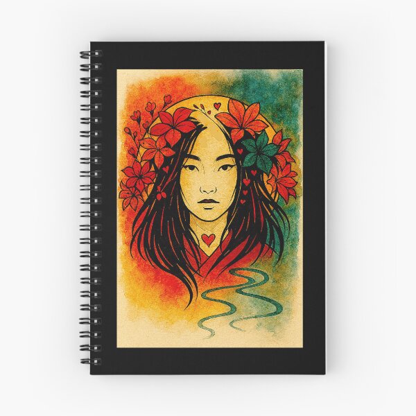 Item preview, The woman and the cherry flowers #4 designed and sold by Helios Be. Lavsh.