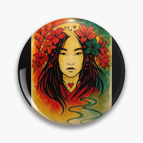 Item preview, The woman and the cherry flowers #4 designed and sold by Helios Be. Lavsh.