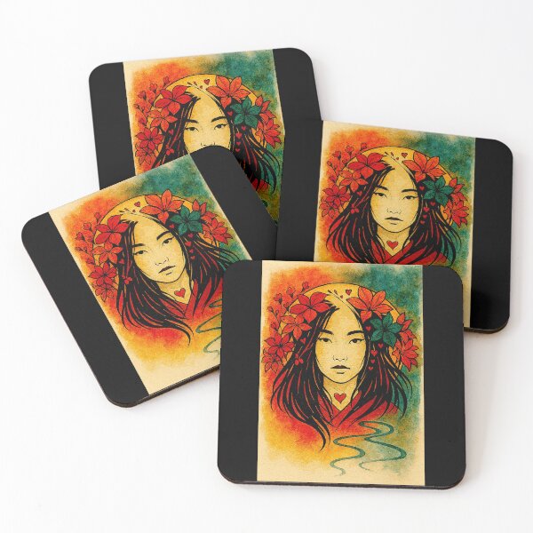 Item preview, The woman and the cherry flowers #4 designed and sold by Helios Be. Lavsh.