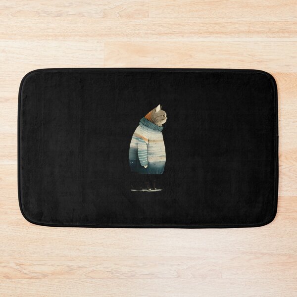 Item preview, winter cat print 	 		 designed and sold by kpatsaleiwoq.