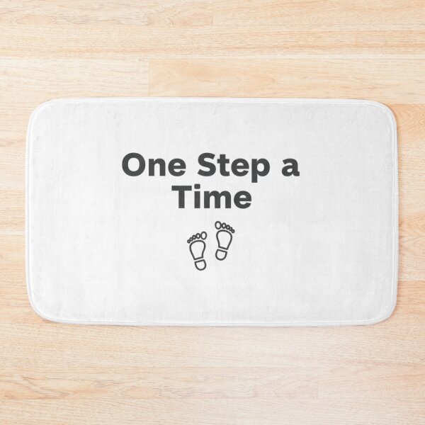 Item preview, One Step at a Time – Minimalist Motivation Typography designed and sold by Happyfreedom.