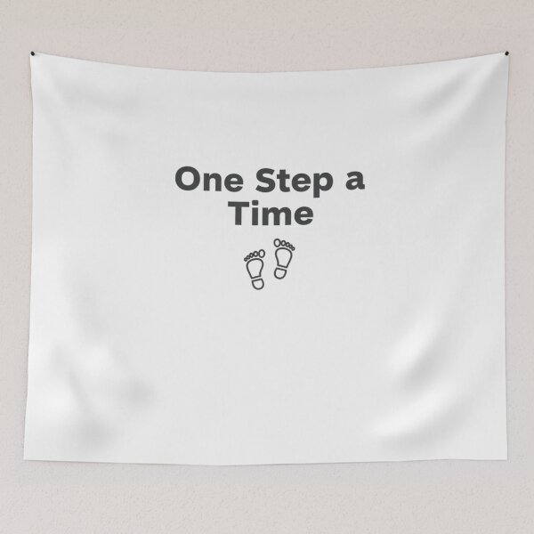 Item preview, One Step at a Time – Minimalist Motivation Typography designed and sold by Happyfreedom.