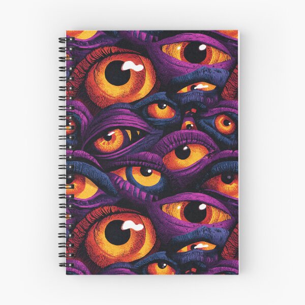 Item preview, Creepy horror pattern with glowing eyes – neon-style Halloween design designed and sold by Meiersbeste.