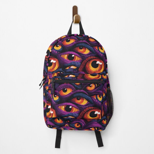 Item preview, Creepy horror pattern with glowing eyes – neon-style Halloween design designed and sold by Meiersbeste.