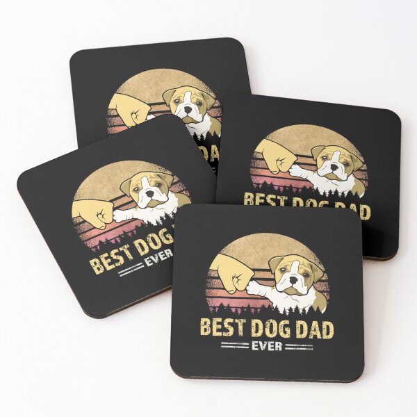 Item preview, 	s Best Bulldog Dad Ever Vintage English Bulldog Puppy Lover 		 designed and sold by dhtsouque4.