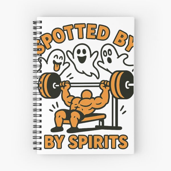 Item preview, Spotted by Spirits Funny Ghost Weightlifting Bench Press Gym Humor Design designed and sold by Bmd4Fitness.