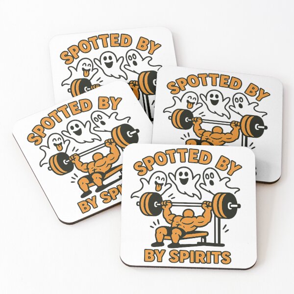 Item preview, Spotted by Spirits Funny Ghost Weightlifting Bench Press Gym Humor Design designed and sold by Bmd4Fitness.