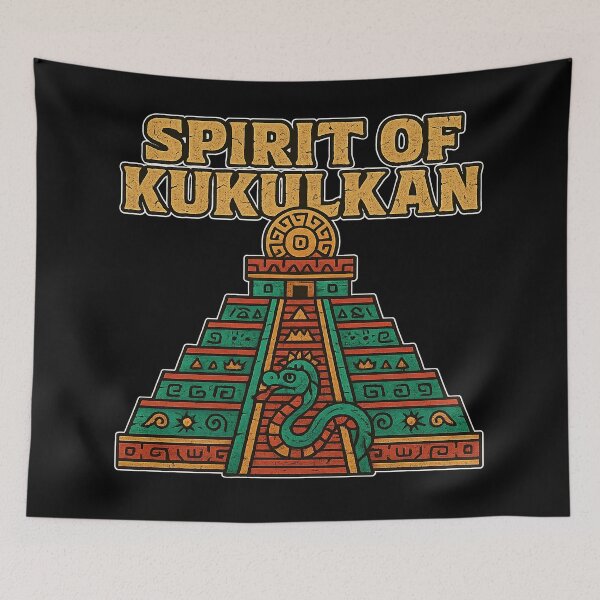 Item preview, Ancient Mayan Temple Pyramid Feathered Serpent designed and sold by AncientVibes.