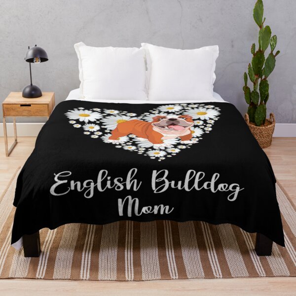 Item preview, Cute English Bulldog & Daisy Flower Hear Mother's Day designed and sold by simoneprandot.