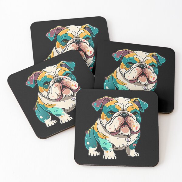 Item preview, 	s Colorfull Cute English Bulldog 	 Anime Dog Lovers 	 		 designed and sold by laksanmariqif.