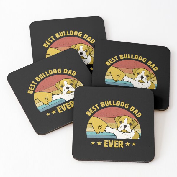 Item preview, 	s Best Bulldog Dad Ever Vintage English Bulldog Puppy Lover 	1	 designed and sold by dhtsouque4.
