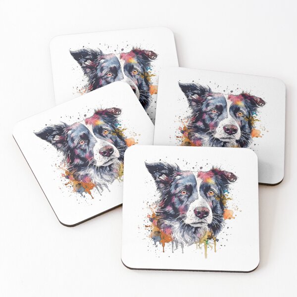 Item preview, Border Collie Watercolor Pet Portrait Art Design Raglan Baseball Tee	 designed and sold by datschrukiahj.