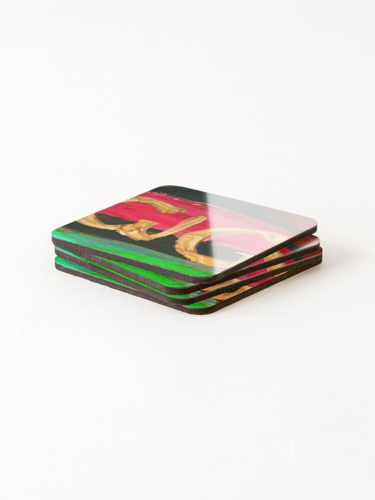 Thumbnail 4 of 5, Coasters (Set of 4), G Gold designed and sold by RAISC.