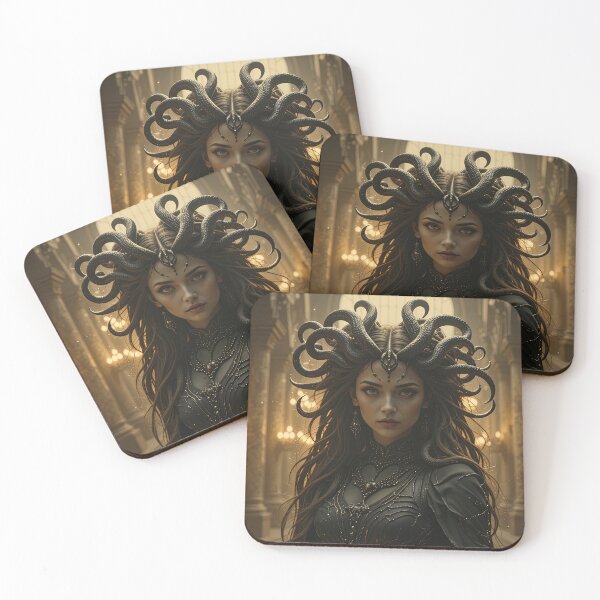 Item preview, Golden Medusa Goddess – Dark Fantasy Art for Phone Cases, Stickers & T-Shirts  designed and sold by PrintGood.