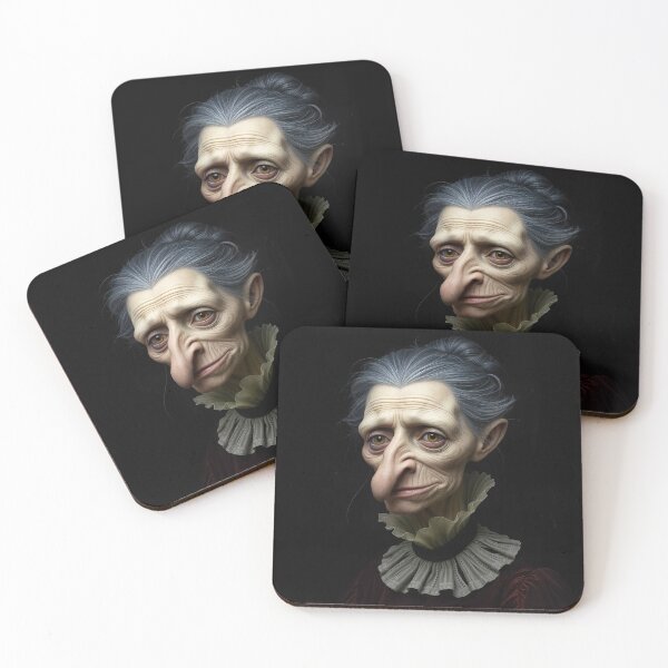 Item preview, Portriat of an old woman from the 15th century that looks a little like Golum designed and sold by Henrybubbles400.