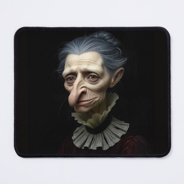 Item preview, Portriat of an old woman from the 15th century that looks a little like Golum designed and sold by Henrybubbles400.
