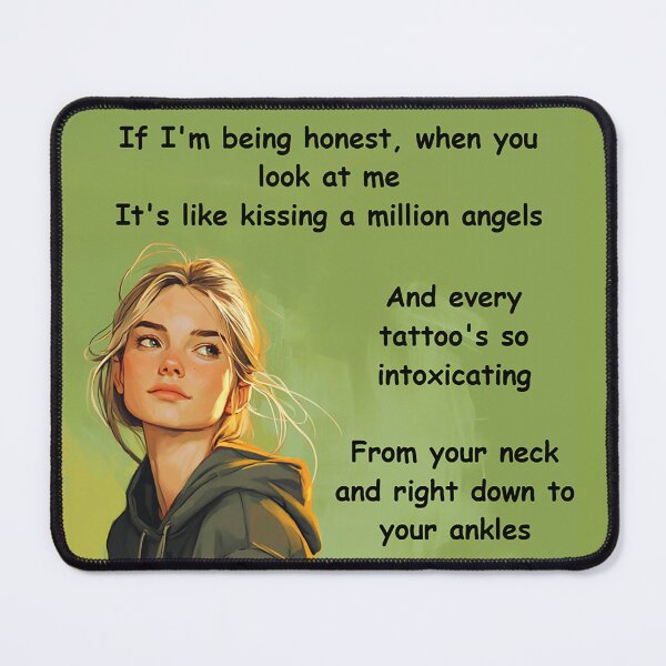 Item preview, Reneé Rapp - Tattoos 2 - Lyric artwork designed and sold by Charlotte Hawkins.