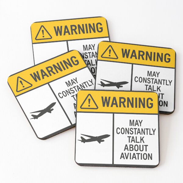 Item preview, Warning sign may constantly talk about aviation funny pilot vibes Caution Sign designed and sold by HumansStuck12.