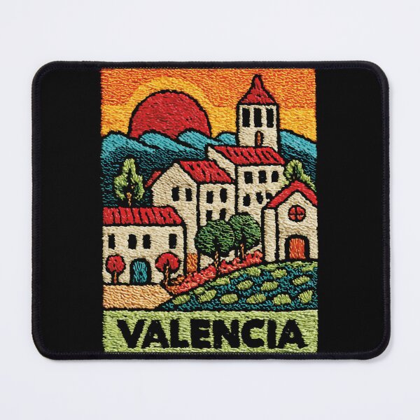 Item preview, Valencia Spain Coast | Mediterranean Village Folk Art designed and sold by TuncGK.