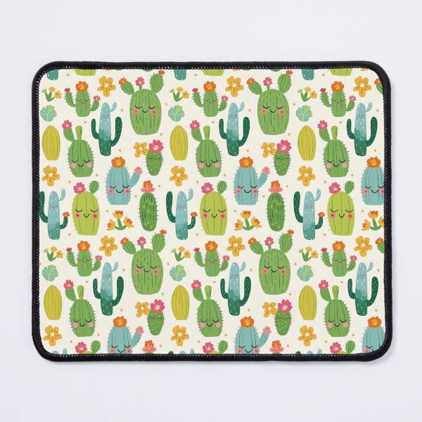 Item preview, Sunny Cactus Smiling Pattern designed and sold by StrawberryStudio.