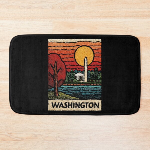 Item preview, Washington DC in Autumn | Capitol & Monument Folk Art designed and sold by TuncGK.
