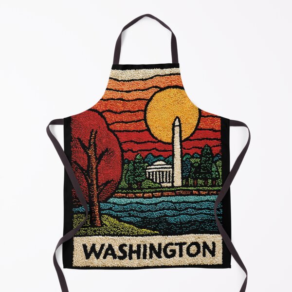 Item preview, Washington DC in Autumn | Capitol & Monument Folk Art designed and sold by TuncGK.