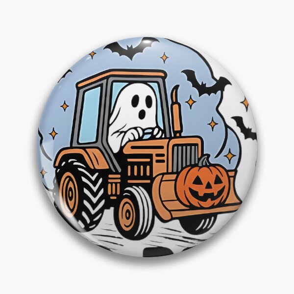 Item preview, Boo-Dozer Ghost Tractor Shirt – Funny Halloween Farm Tee designed and sold by Roxale.