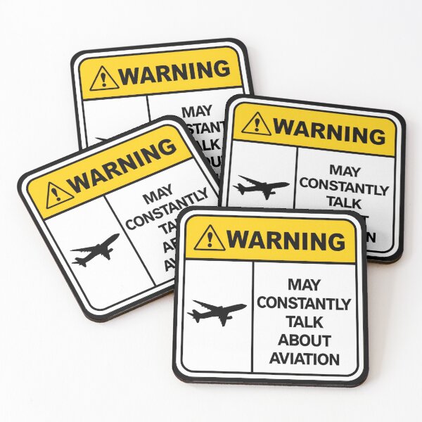 Item preview, Warning sign may constantly start talk about aviation pilot humor  Caution Sign designed and sold by HumansStuck12.