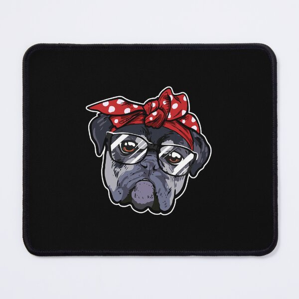 Item preview, Cute English Bulldog Red Plaid Headband And Glasses 		 designed and sold by simoneprandot.