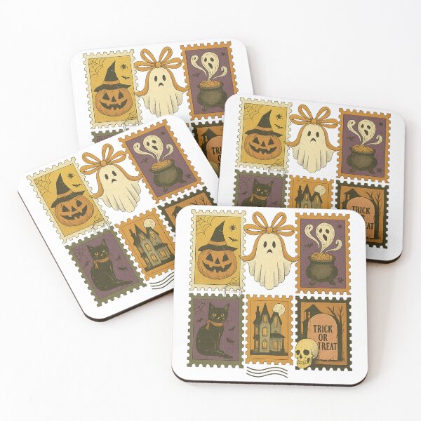 Item preview, Dark Horror Vintage Halloween Stamps designed and sold by Fam19.