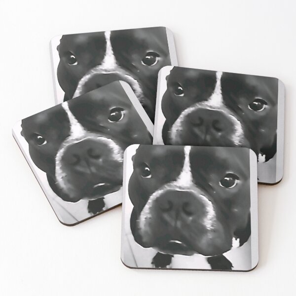 Item preview, Copy of Sweet Frenchy Bulldog. Hemingway in black and white designed and sold by DIAMONDGOIL.