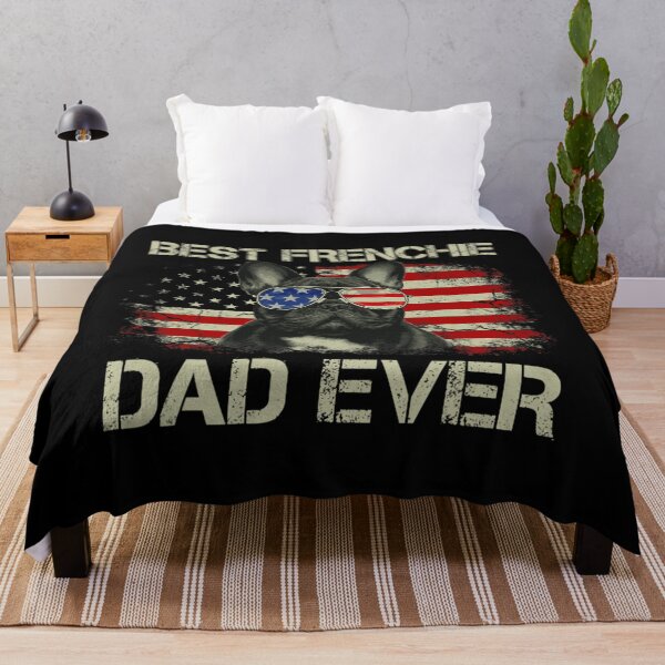 Item preview, s Best Frenchie Dad Ever Bulldog American Flag designed and sold by dhtsouque4.