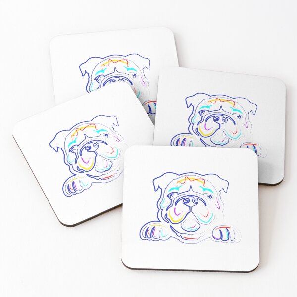 Item preview, English Bulldog Lovers 	s  Line Drawing Artsy Bulldog 		 designed and sold by luduinntznity.
