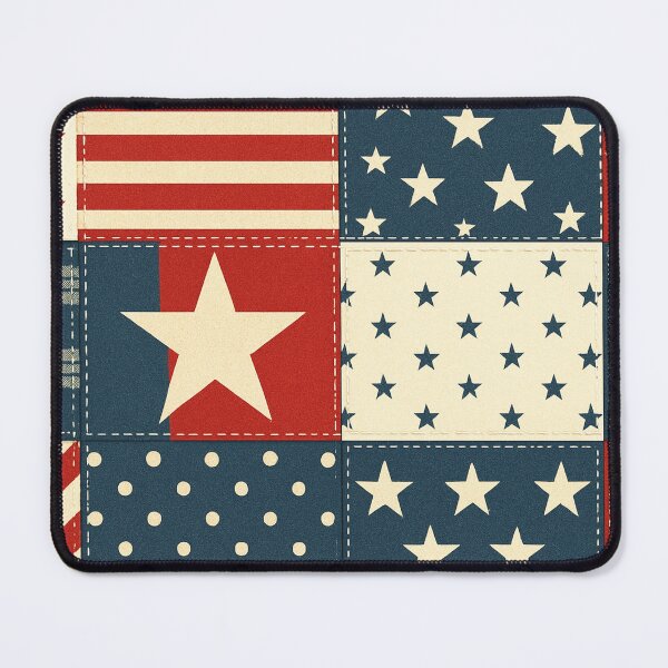 Item preview, Rustic Americana Stars and Stripes Patchwork designed and sold by SassyArtistry.