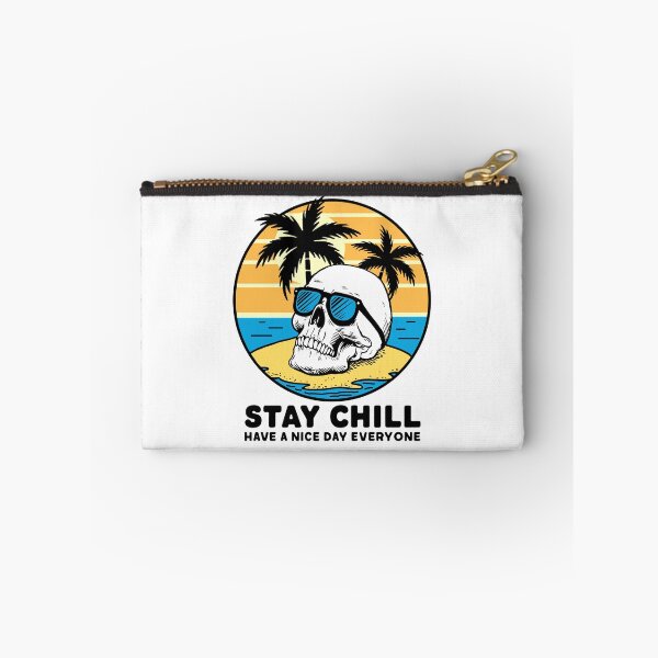 Item preview, Stay Chill Desert Island Skull designed and sold by Traveldrawings.
