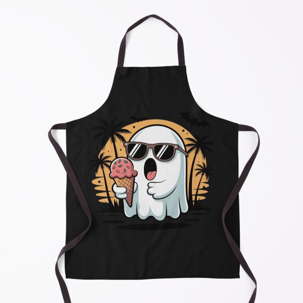 Item preview, Cool Ice Cream Ghost Summer Halloween Cute Kawaii Design designed and sold by ColorSplash123.