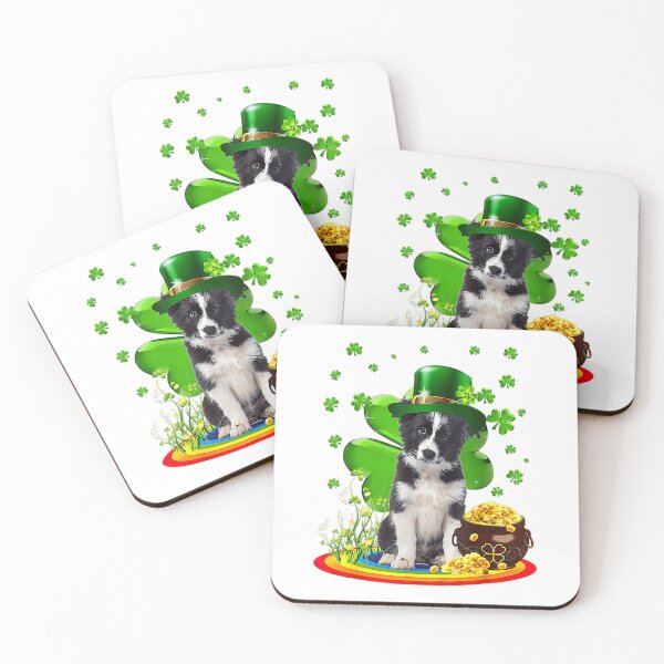 Item preview, Border Collie Dog Shamrock St Patricks Day Dog Irish 	 		 designed and sold by zatlacadring.