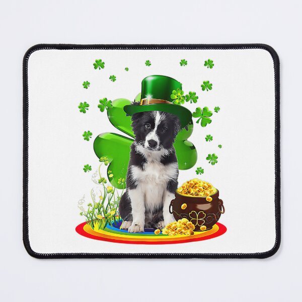 Item preview, Border Collie Dog Shamrock St Patricks Day Dog Irish designed and sold by zatlacadring.