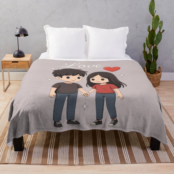 Artikelvorschau, Süßes verliebtes Paar, das Händchen hält T-Shirt | Romantisches Cartoon-Geschenk zum Valentinstag | Jubiläumsshirt für Freund und Freundin entworfen und verkauft von KDesignCrafts.