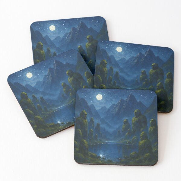 Item preview, Moonlight Sentinels - A Nocturne in the Giants' Valley designed and sold by In silico Creator.
