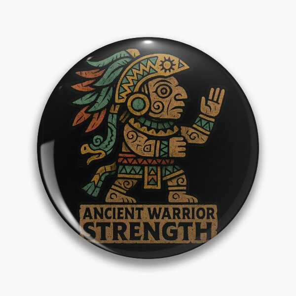 Item preview, Ancient Warrior Strength Mayan Tribal Statue designed and sold by AncientVibes.