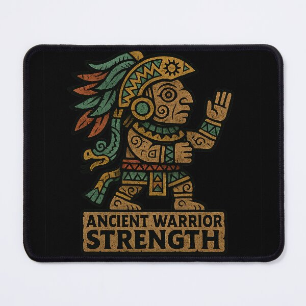 Item preview, Ancient Warrior Strength Mayan Tribal Statue designed and sold by AncientVibes.