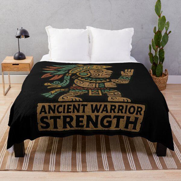 Item preview, Ancient Warrior Strength Mayan Tribal Statue designed and sold by AncientVibes.