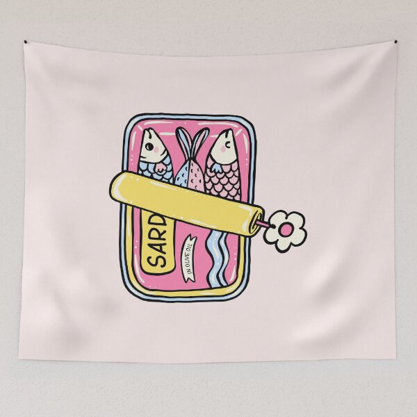 Item preview, Cutest Sardine Tin designed and sold by The Birdie Bloom Club.