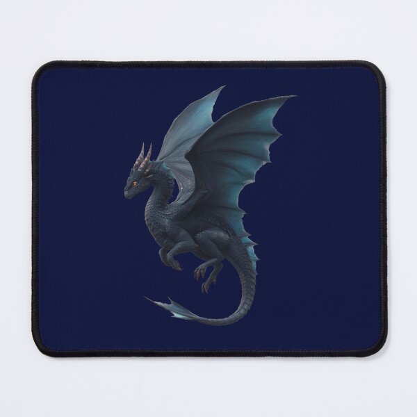 Item preview, Majestic Black Dragon in Flight – Epic Fantasy Art designed and sold by Meiersbeste.