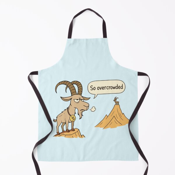 Item preview, So Overcrowded – Sighing Capricorn Cartoon designed and sold by D - Magic.
